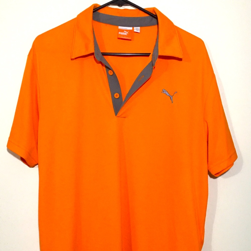 Orange Puma polo
